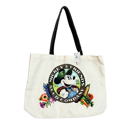 Disney Handbags - Disney Epcot Flower Garden Festival 2019 TOTE BAG Mickey's Garden Seed NWT